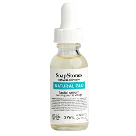 Soapstones Natural Glo Facial Serum - Niacinamide and Hyaluronic Acid Vitamin C Serum - Bilberry, Sugar Cane, Maple, Lemon and Orange Extracts Infused Face Serum