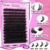 Yawamica Fluffy Lash Clusters Thick 200D Volume Eyelash Clusters 14-20mm