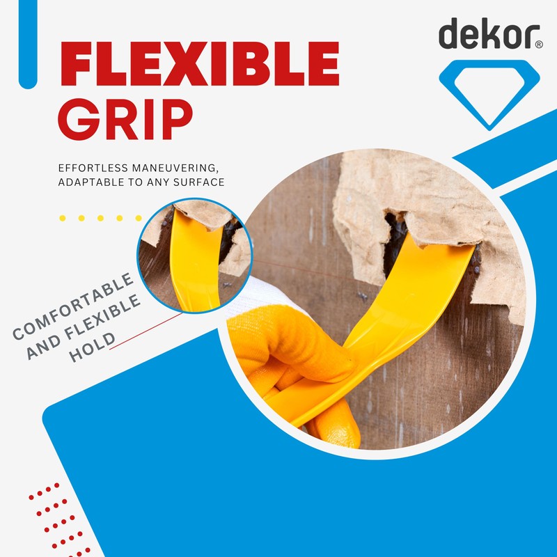 DEKOR Plastic Putty Knife Set - 4 pieces - Paint