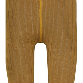 EWERS Baby and children's tights for girls, ribbed structure, made in Europe, cotton tights, plain basic, Autumn gold