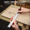 Carpenter Square Tool, Preciva Combination Square 12 Inch/300mm, 45 90