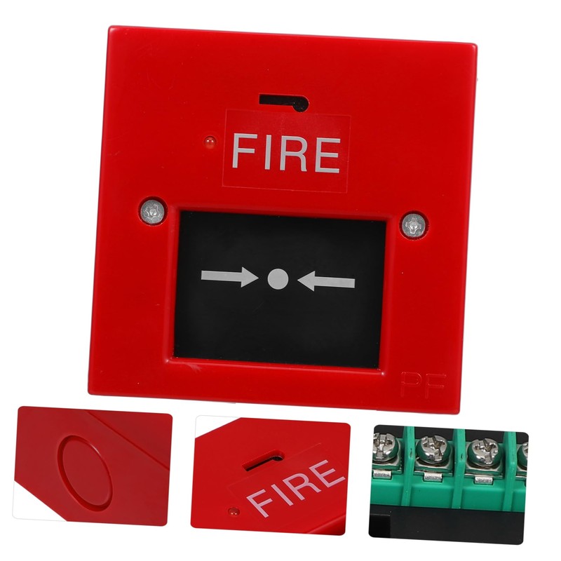 Zerodeko Wired Emergency Alarm Button Glass Break Safety Device for