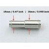 Autobahn88 Aluminum Alloy Vacuum Hose Connector Reducer OD = 12-14mm