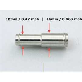 Autobahn88 Aluminum Alloy Vacuum Hose Connector Reducer OD = 12-14mm