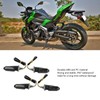 4Pcs Motorcycle LED Turn Signal Lights Mini Front Rear Indicator
