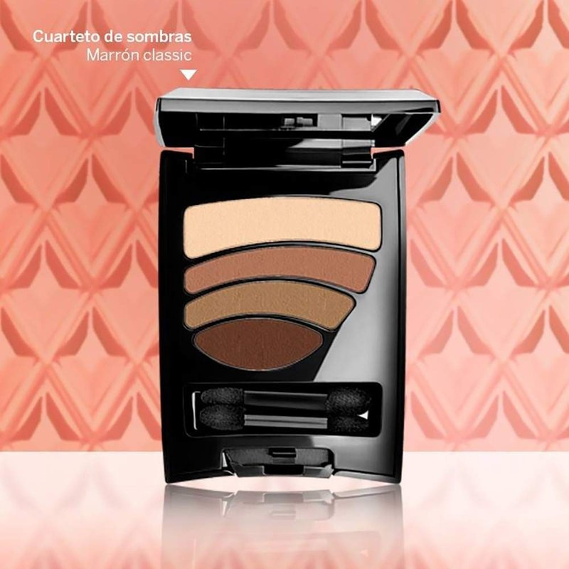 Esika Pro Sombras HD 4 Shadows Palette, Matte and Satin