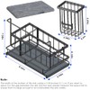 Kitchen Sink Caddy with Drying Stone: Sink Sponge Holder, Stainless