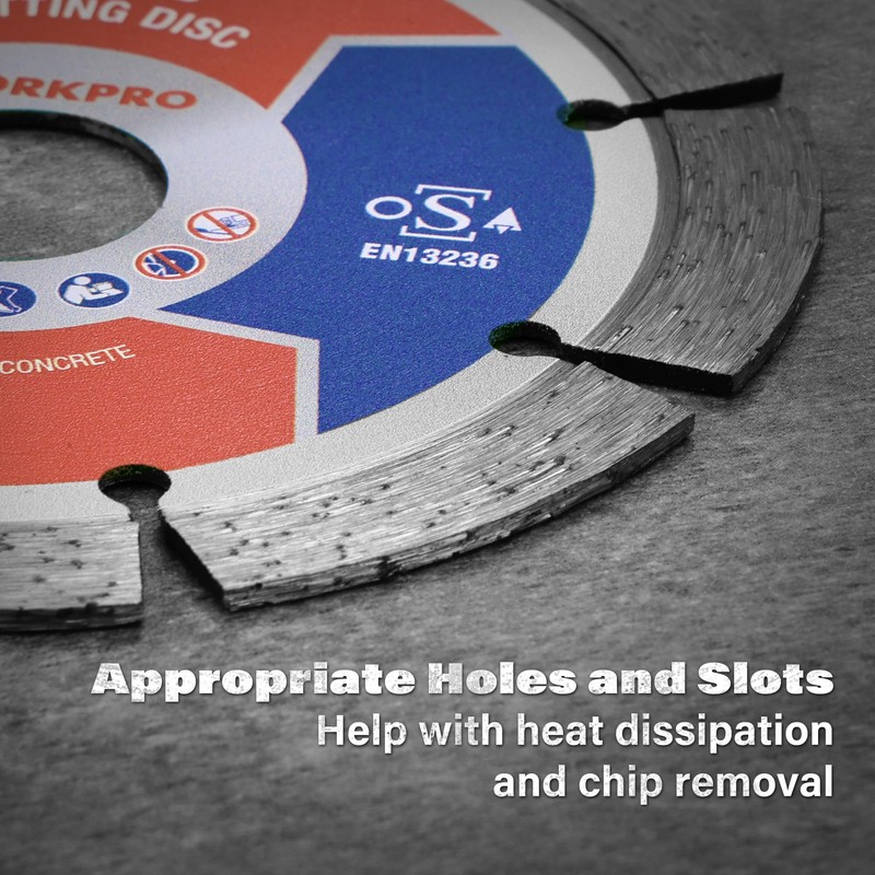 WORKPRO 115mm Segmented Diamond Cutting Disc (1)