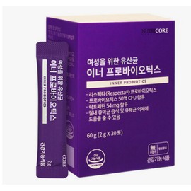 Nutricore Lactobacillus Inner Probiotics for Women 30 Packets Respecta Vaginal Beneficial Bacteria / 뉴트리코어 여성을 위한 유산균 이너 프로바이오틱스 30포 리스펙타 질내 유익균