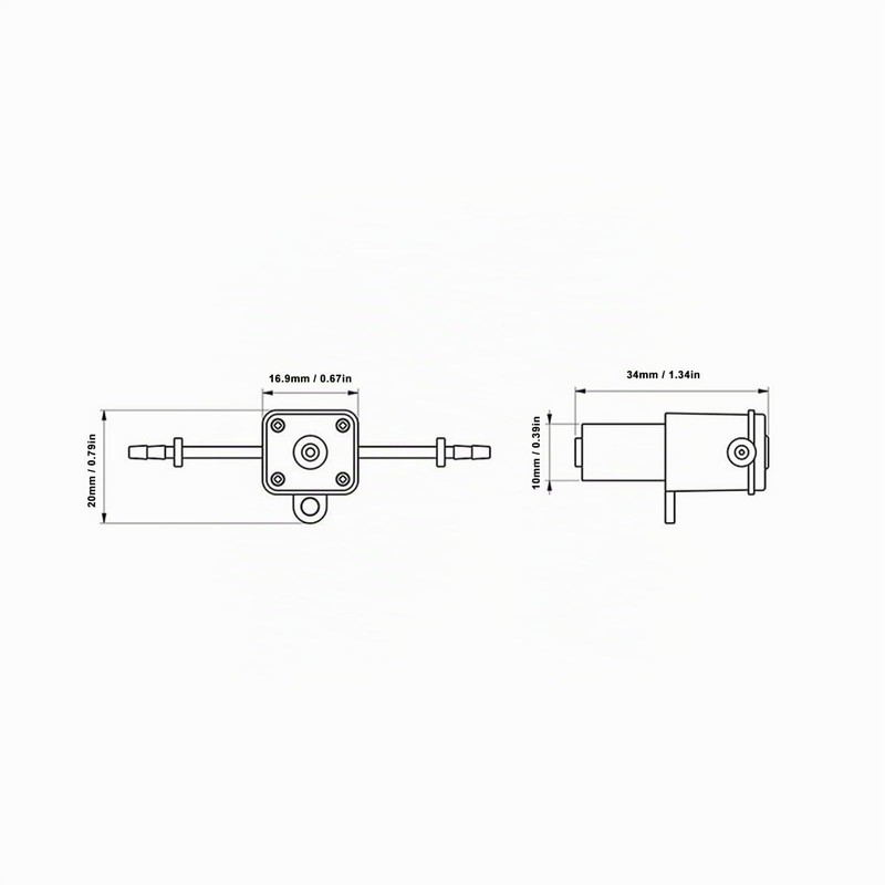Peristaltic Pump 1ml/min 6V Micro Dosing Pump for Aquarium Laboratory
