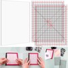 4.75x6" Photopolymer Grip Mat with 2PCS Printed Guides for Stamping,Multi-Use