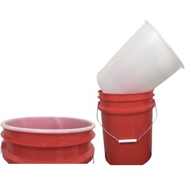 House Naturals Plastic Liners for Painting Cleaning Jobs for 5 Gallon Buckets pails (Pack of 25)