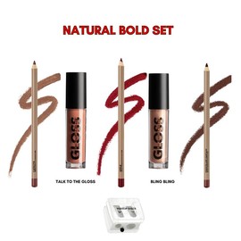 The Makeup Shack Natural Bold Set (lip set)