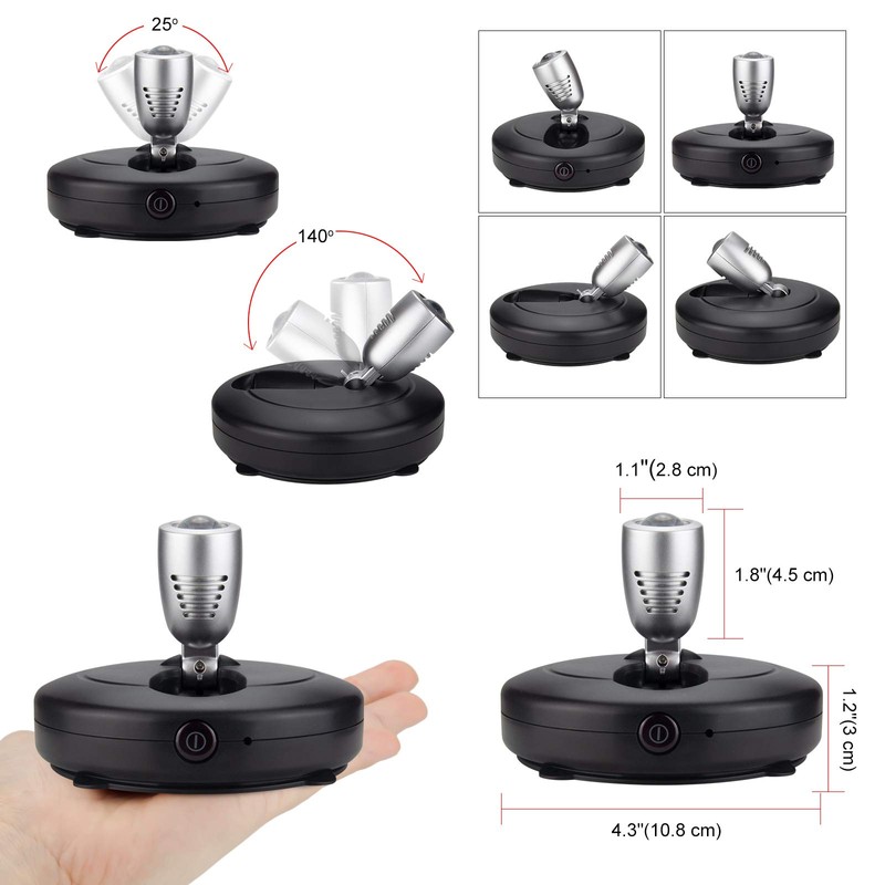 LUXSWAY Battery Operated LED Spot Lights Indoor,Wireless Accent Lights with