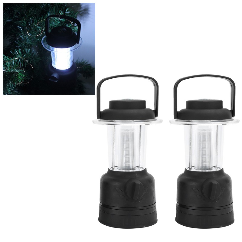 2Pcs COB LED Camping Lamp Portable Night Light with Compass