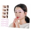 Healeved 15 Sets Brow Stencil Eyebrow Grooming Reusable Card Makeup