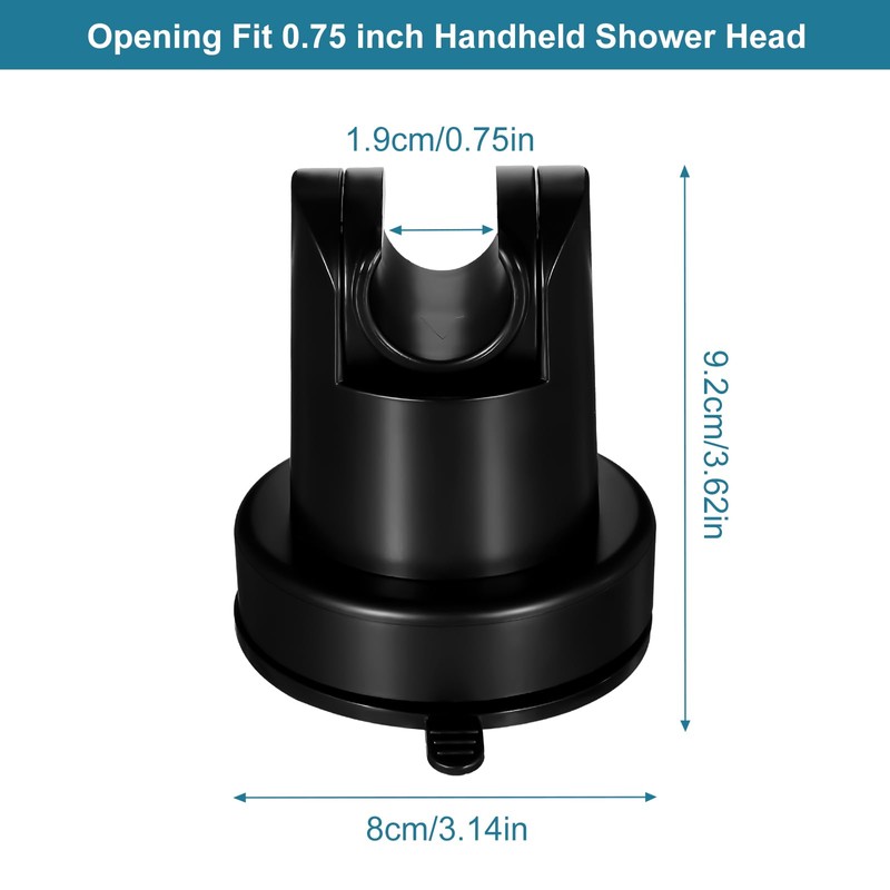 Suction Cup Shower Head Holder, Adjustable Relocatable Shower Handle Wand