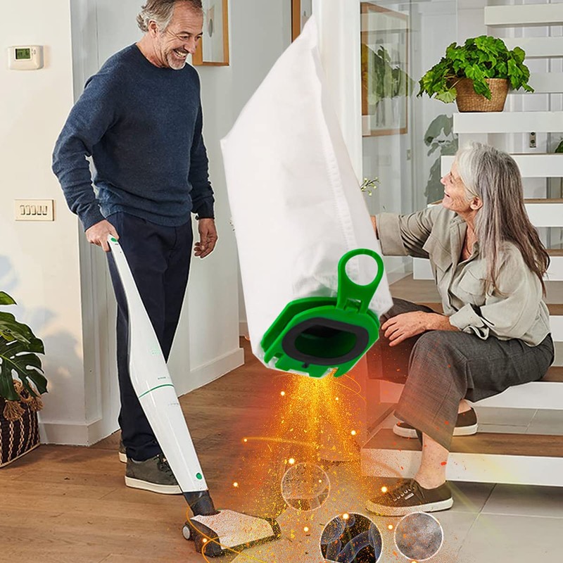 AiLomey 12 Sacchetti per Vorwerk Folletto VB100 FP100, Sacchetti Filtri