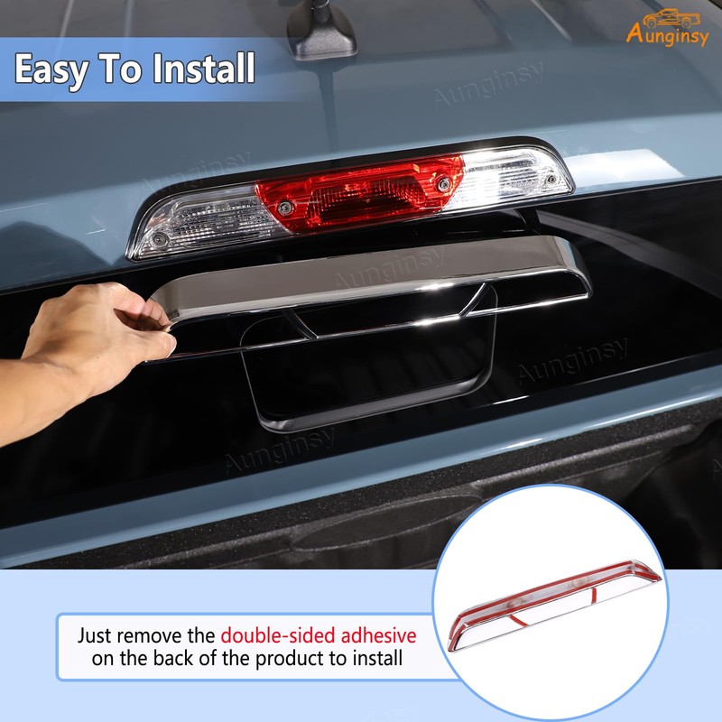 Car Third 3rd Brake Light Trim Frame Compatible with Ford