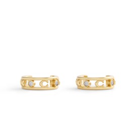 COACH Women's Signature C Open Hoop Earrings