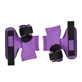 Weight Lifting Gym Workout Gloves with Wrist Wrap Support for Men Women Full Palm Protection for Training Fitness Pull Ups Purple