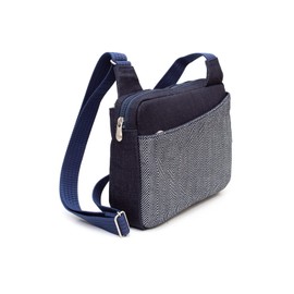 Creare Dom-107h Sacoche Bag, Shoulder Bag, Men's, Cross-body, Lightweight, Lightweight, Made in Japan, Okayama, Herringbone, Denim WP Body Bag, For Dad, Birthday, Present