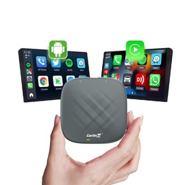 CarlinKit 2024 Wireless CarPlay & Android Auto AiBox Adapter, für Autos mit kabelgebundenem CarPlay, eingebautes System mit 4+64GB Android 13.0, GPS und Octa-Core-Prozessor