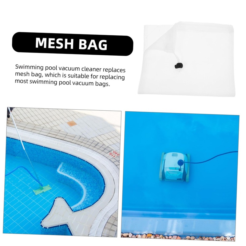 Outanaya 2pcs Pool Vacuum Replacement Mesh Bags Skimmer Socks for