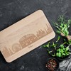 GRAVURZEILE Breakfast Board with Engraving – Skyline Vienna – Wooden