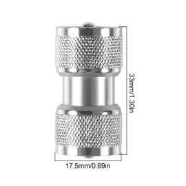 Alinan 5pcs UHF Male Connector PL259 Male to Male UHF Male to Male RF Coax Connector Adapter Low Loss UHF Male PL-259 SO-239 Connector