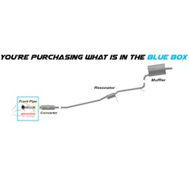 Northeastern Exhaust | Stainless Steel Exhaust Fron Flex Pipe Compatible for Honda Accord 2003-2007 2.4L | Automotive Replacement Part | Free Gaskets Included