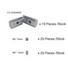 Pack of 10 T-Nut Inner Angle Connector Corner Angle T