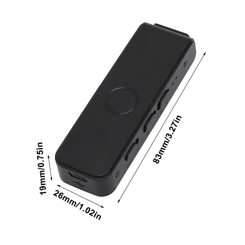 Body Mounted Camera 1080P 60FPS Back Clip Night Vision 130