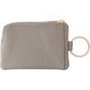 SLIP-ON Key Pouch, Mini Greige OSL-2002-GGE Genuine Leather, Key Case,
