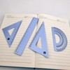 Accod Aluminum Alloy Ruler Set Math Ruler Geometry Tool Set
