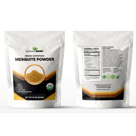 Mayan's Secret Mesquite Certified Organic Powder  16 oz 454 g Dairy-Free, Gluten-Free, Kosher,