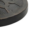Umbrella Base Bronze Polyresin 28.7 lbs Fancy Design