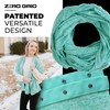 Zero Grid Infinity Scarf with Hidden Pockets Converts to Blanket