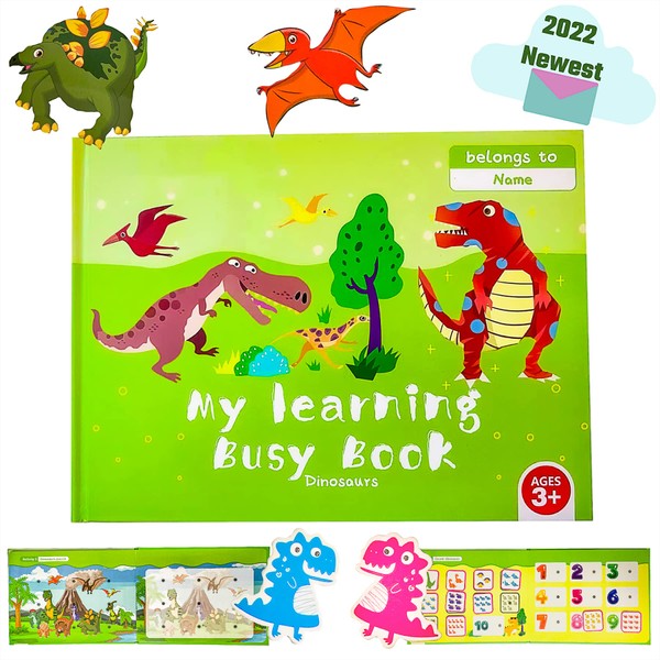 2023 New Toddlers Busy Book: Montessori Quiet Book Travel Games