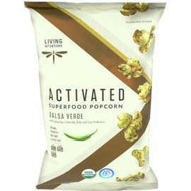 Living Intentions Organic Superfood Popcorn – Salsa Verde – NonGMO – Gluten Free – Vegan – 4 Ounce Unit