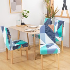 TOMMO Dining Room Chair Covers Set of 6, Stretch Removable Washable Spandex Dining Chair Slipcovers Protectors, Kitchen Chair Covers for Dining Room Party Hotel Ceremony Banquet(Nordic Memory)