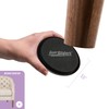 Super Sliders Reusable Furniture Sliders for Carpet – 3-1/2" Round