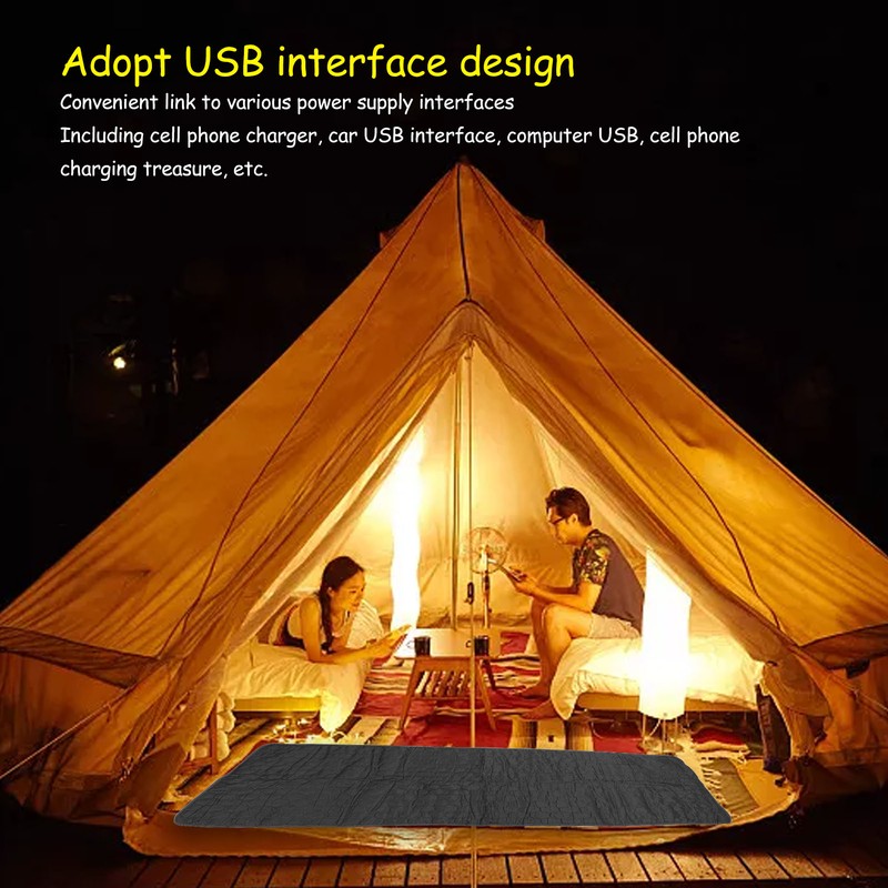 USB Electric Heated Blankets Multipurpose Fast Heating Portable Soft Thick