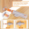 6 Pcs Grey Push to Open Door Catches, Heavy Duty