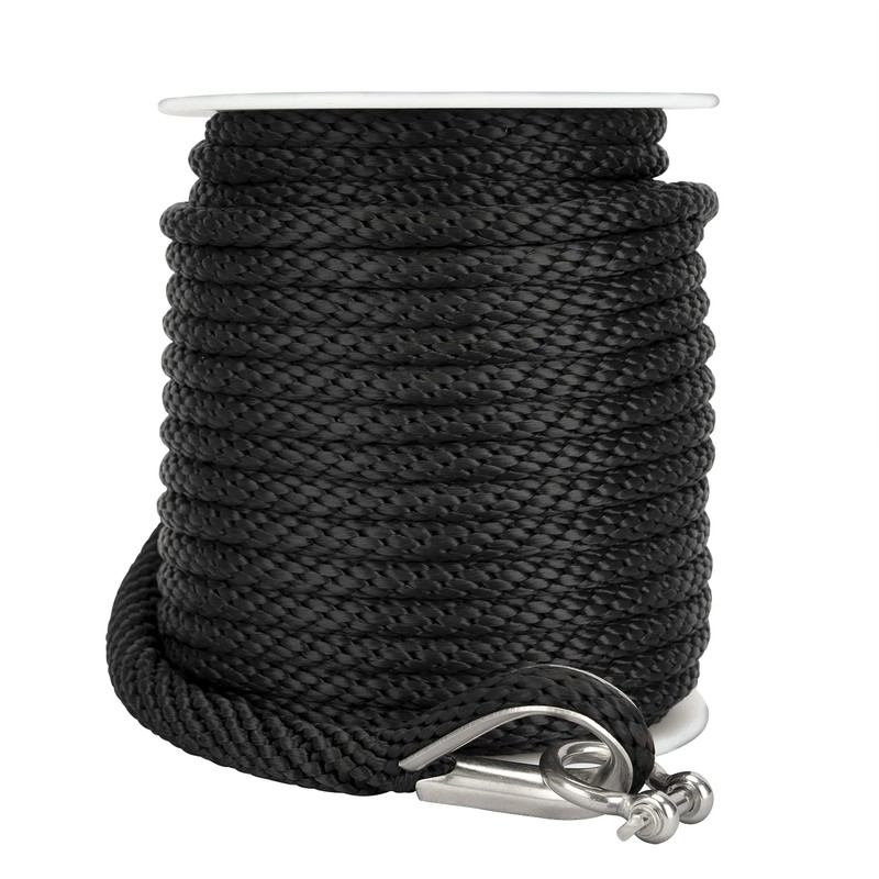 MARINE SYSTEM Made 3/8 Inch 100FT 150FT Premium Solid Braid