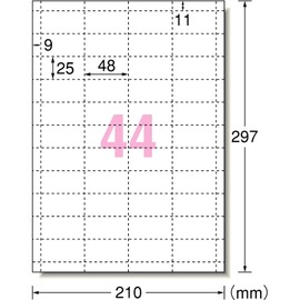 e-wan Multi Card 44 Face Small Size 10 Sheets 51161 