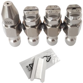 2.5 GPM Pressure Washer Nozzle 030,Jrod Tip Water Cleaning Soft Wash Nozzle,J Rod 4 Way Washing Tip Holder,1/4" Quick Connect 0° 25° 40° 65°