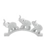 Deco 79 Glam Polystone Elephant Sculpture, 2" x 14" x