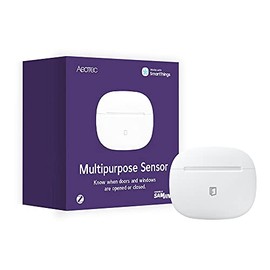 SmartThings Aeotec Zigbee Multipurpose Sensor - Window-Door Sensor for Burglary Alarm Security including Temperature Sensor, Window Sensor with Vibration Detection