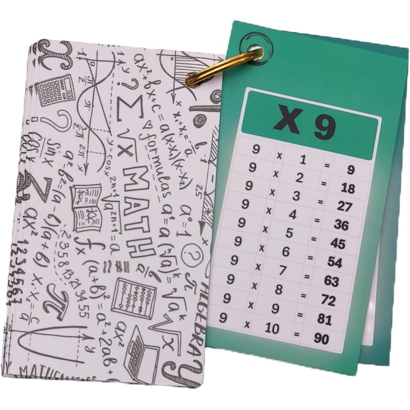 Llavero Didáctico de Tablas de Multiplicar, Material Educativo Lápiz